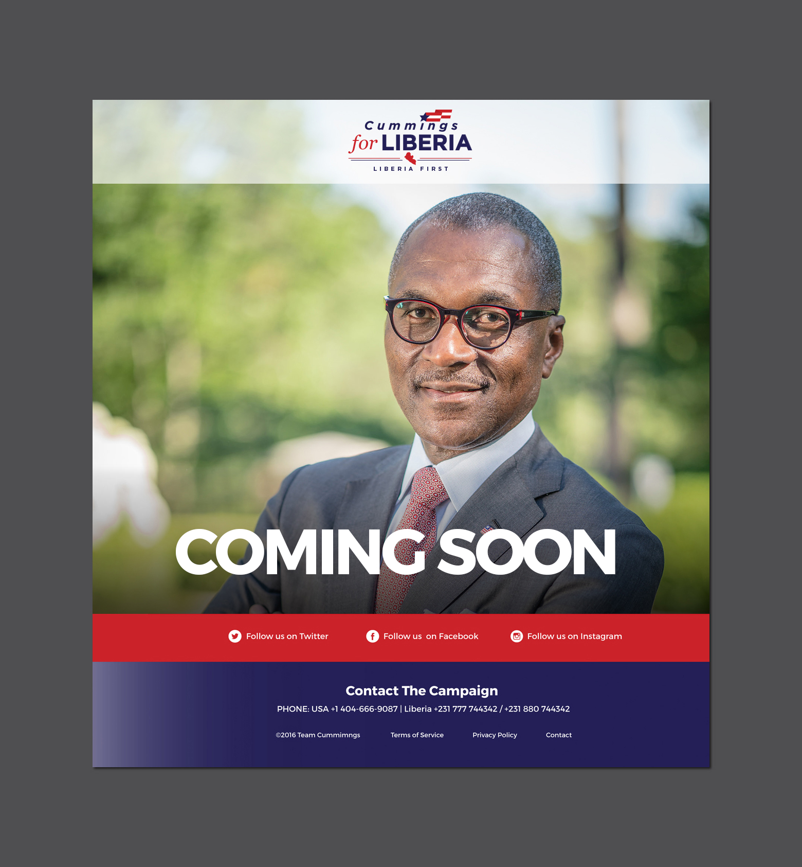 Political Campaign Web Design